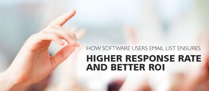 Image for How Software Users Email List ensures higher response rate and better ROI with ID of: 2400739