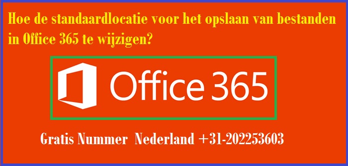 Image for Hoe de standaardlocatie te veranderen om het bestand op te slaan in Office 365 with ID of: 2407477