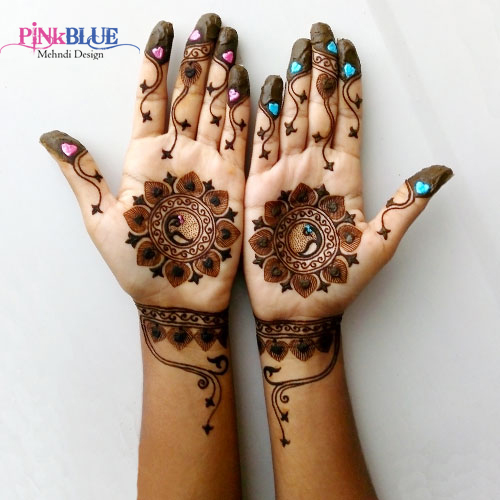 Image for PinkBlue Mehndi Design with ID of: 2416330
