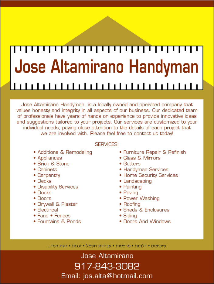 Image for Jose Altamirano Handyman with ID of: 2443639