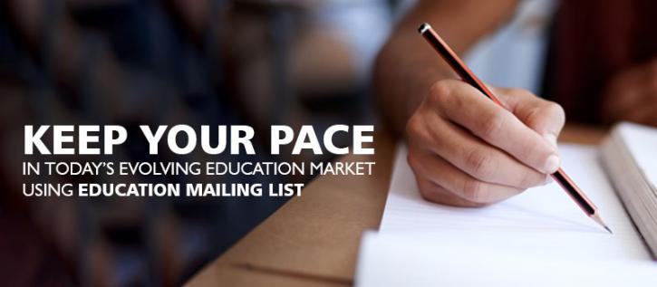 Image for Keep your pace in today’s evolving education market using Education Mailing List with ID of: 2447816
