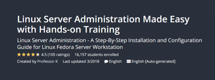 Image for Save up to 95% on Linux Server Administration Made Easy with Hands-on Training with ID of: 2460855