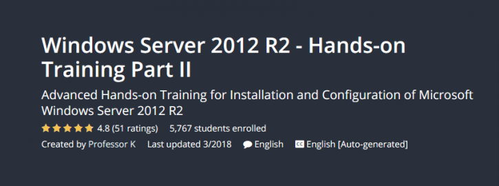 Image for Save up to 95% on Windows Server 2012 R2 - Hands-on Training Part II with ID of: 2460864