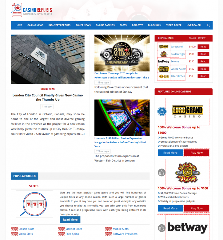 Image for Casino Reports with ID of: 2485675