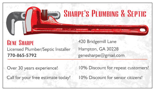 Image for Sharpe's Plumbing with ID of: 2497000