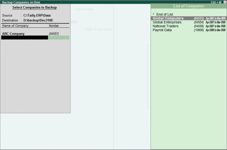 Image for How to Backup Data in Tally ERP9 Software? with ID of: 2539980