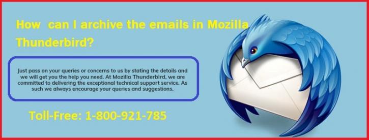 Image for How can I archive the emails in Mozilla Thunderbird? with ID of: 2569900