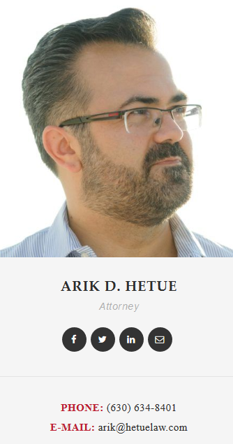 Image for Hetue Law, P.C. - Arik D. Hetue, Attorney at Law with ID of: 2578189
