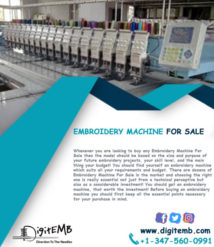 Image for Embroidery Machine For Sale with ID of: 2611564