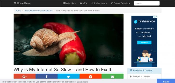 Image for Why is my internet so slow with ID of: 2611700