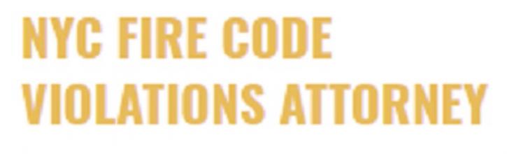 Image for Fire Code Violations with ID of: 2646909