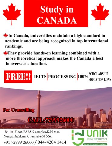 Image for STUDY IN CANADA | UNIK Global Services with ID of: 2663120