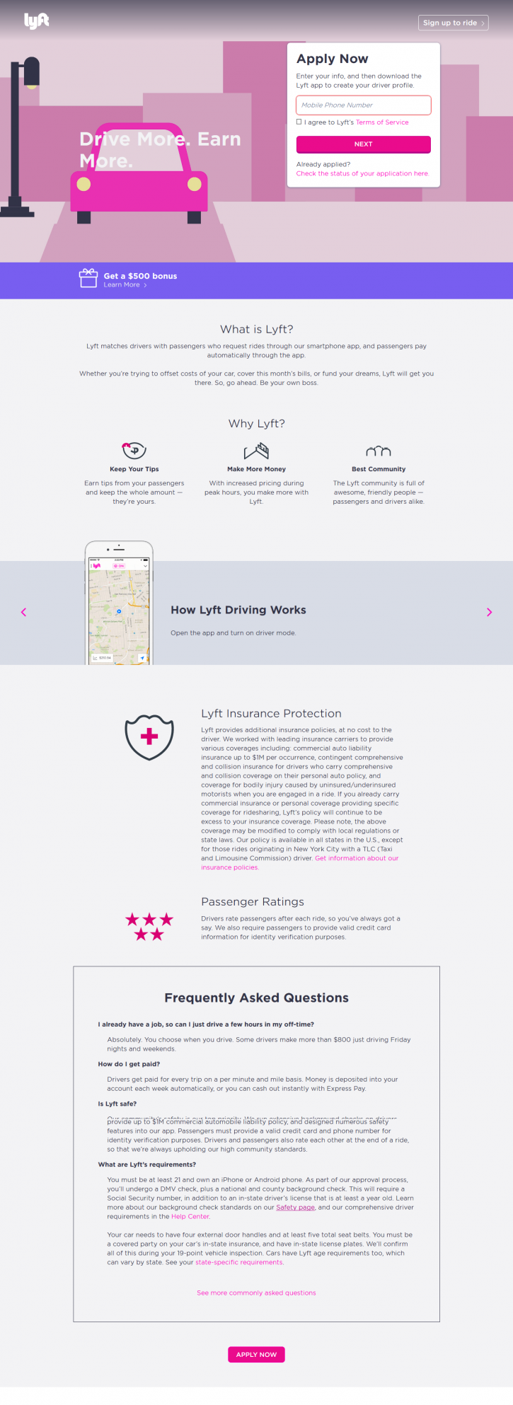 Image for $2500 Lyft Driver Promo Code with ID of: 2692412