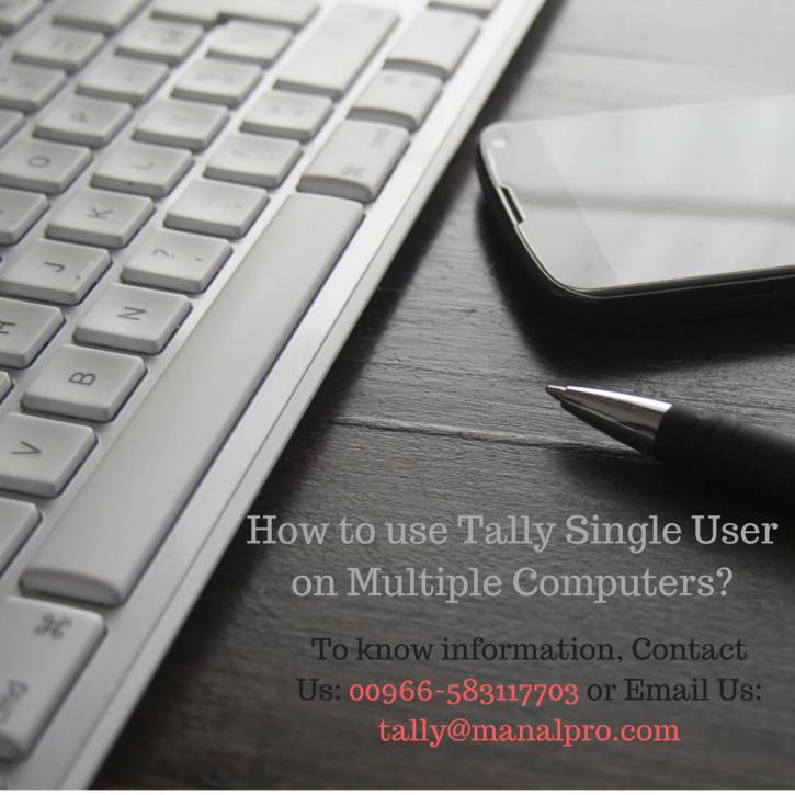 Image for How to use Tally Single User on Multiple Computers? with ID of: 2706312