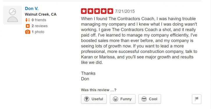 Image for The Contractors Coach with ID of: 2732488