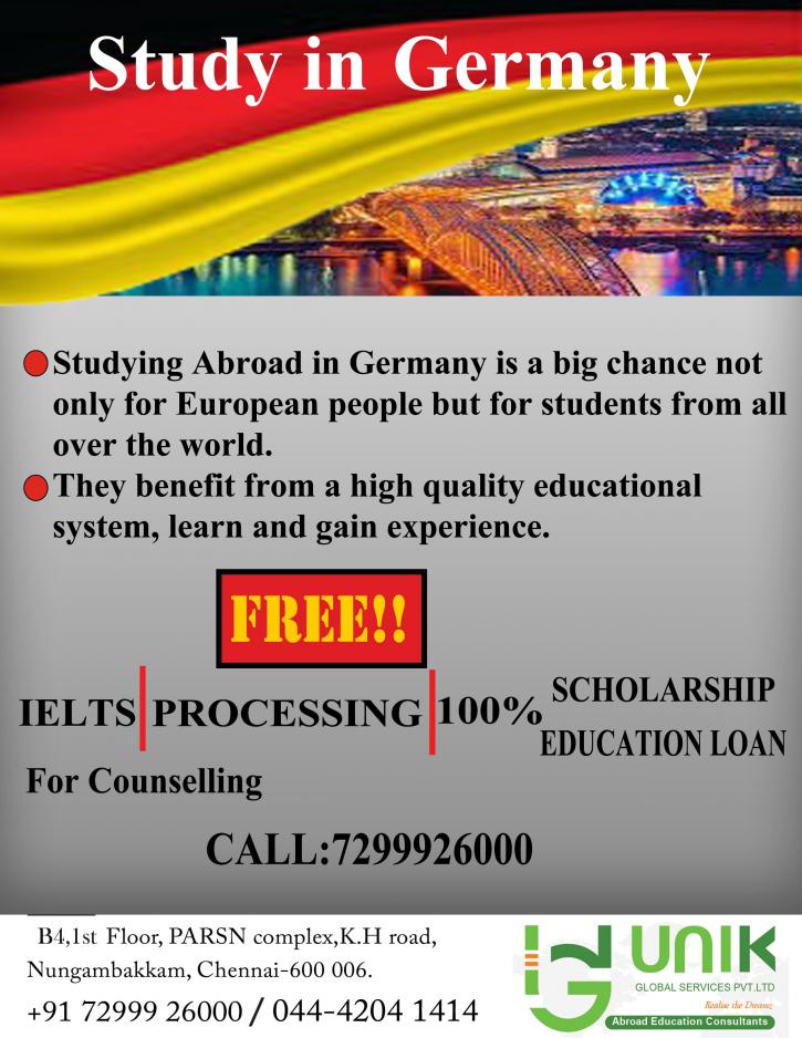Image for STUDY IN GERMANY | UNIK Global Services with ID of: 2768638