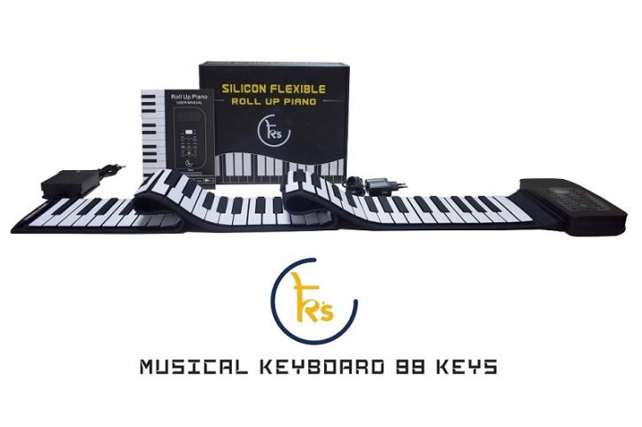Image for Buy online K's Foldable Musical Keyboard 88 Keys Roll Up Piano-DVCOMM.IN with ID of: 2770346
