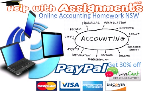 Image for Get Answer from Online Accounting Homework NSW with ID of: 2849715