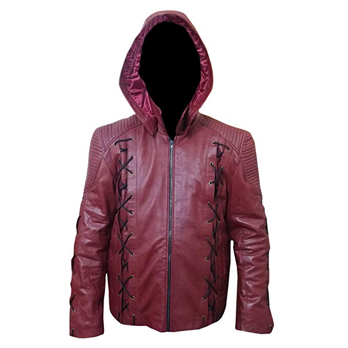 Image for Riados Arrow Cosplay Jacket| Roy Harper Red Leather Costume for Men with ID of: 2874596
