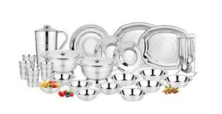 Image for Beautiful Stainless Steel Dinner Set with ID of: 2896053