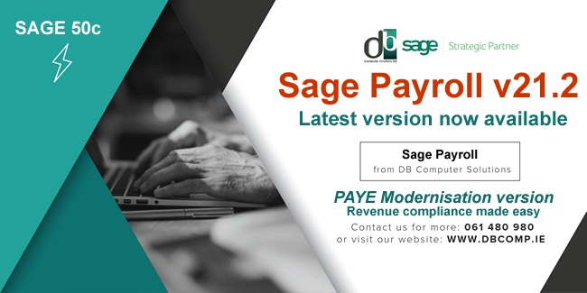 Image for SAGE PAYROLL V 21.2 FROM DB COMPUTER SOLUTIONS IS NOW AVAILABLE with ID of: 2915911
