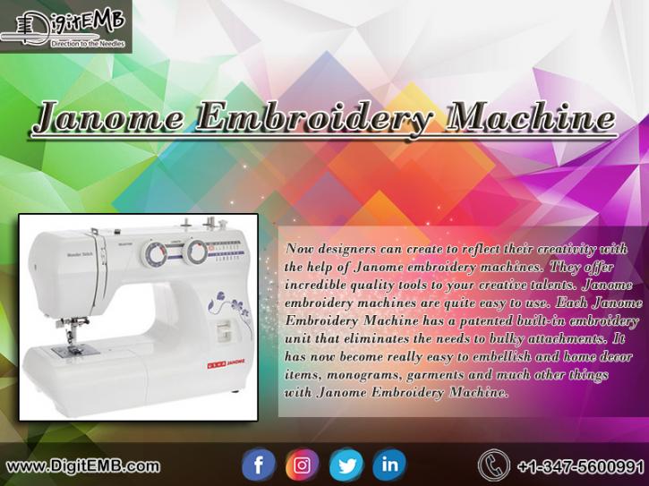 Image for Janome Embroidery Machine with ID of: 2940517