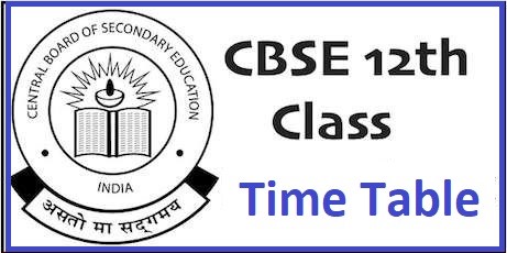 Image for CBSE 12th Board Timetable 2019 with ID of: 2952430