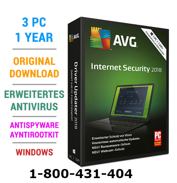 Image for AVG Internet Security 3 PC, 1 Year Subscription with ID of: 2968236