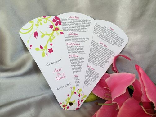 Image for Fan wedding programs with ID of: 2981723