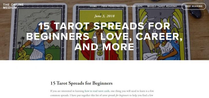 Image for tarot spreads for beginners with ID of: 2996100