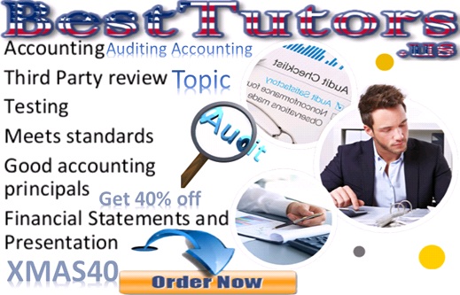 Image for Auditing Accounting Topic with The Best Tutors with ID of: 3003694