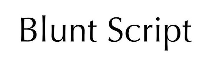 Image for Blunt Script with ID of: 3052526