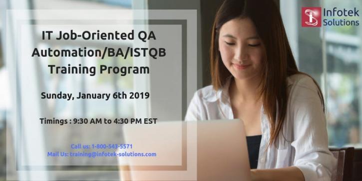 Image for IT Job-Oriented QA Automation BA/ISTQB/Database Training Program with ID of: 3057981