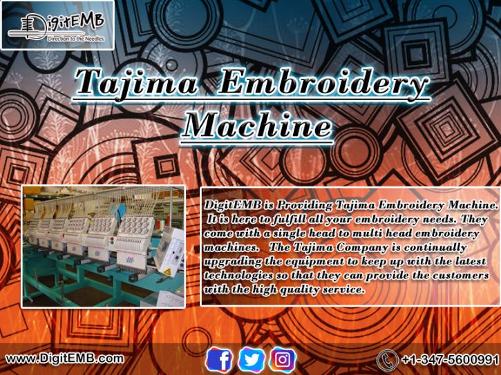 Image for Tajima Embroidery Machine with ID of: 3107141