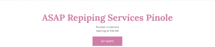Image for ASAP Repiping Services Pinole with ID of: 3157312