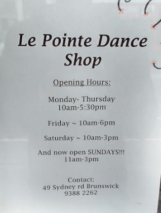 Image for Le Pointe Dance Shop with ID of: 3174539