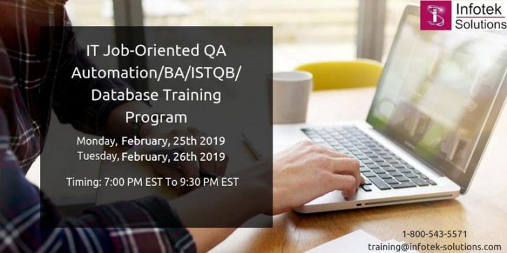 Image for IT Job-Oriented QA Automation BA/ISTQB/Database Training Program with ID of: 3227741