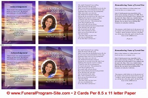 Image for Creating a Customized Memorial Service Program With or Without Help with ID of: 3335092