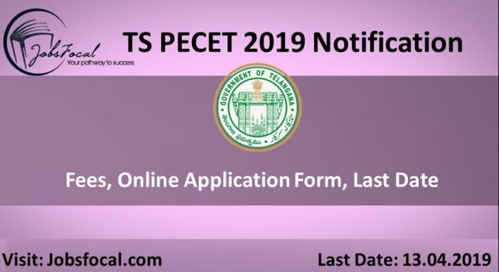 Image for TS PECET 2019 Notification, Fees, Online Application Form, Last Date with ID of: 3356967