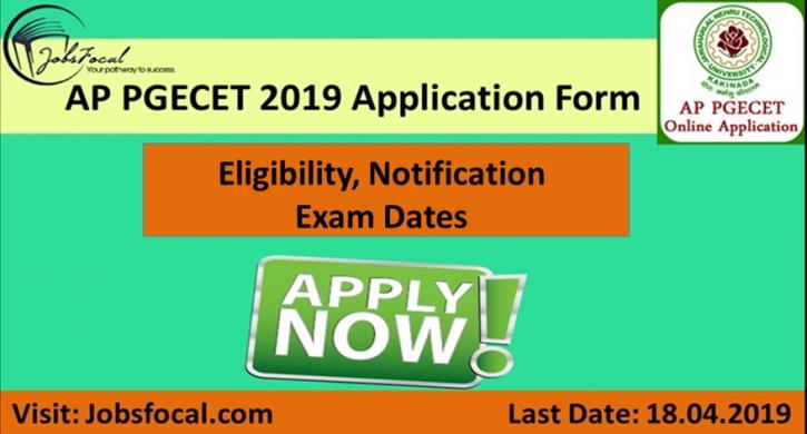 Image for AP PGECET 2019 Application Form Eligibility Notification Exam Dates with ID of: 3360076