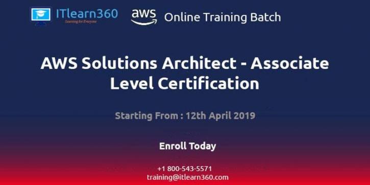 Image for AWS Solutions Architect - Associate Level Certification Training Batch with ID of: 3365874