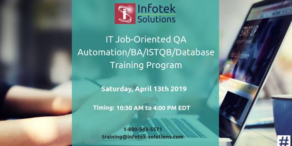 Image for IT Job-Oriented Software testing(QA)/BA/ISTQB Training Program/// with ID of: 3372245
