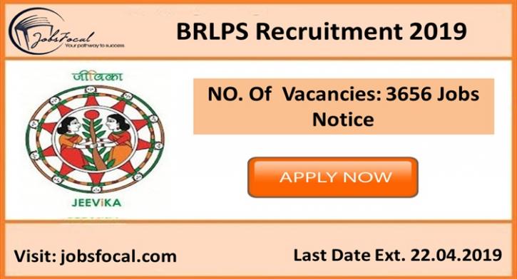 Image for BRLPS Recruitment 2019 Last Date Ext. 3656 Jobs Notice with ID of: 3377521