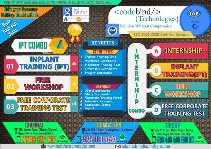 Image for internship in coimbatore with ID of: 3407695