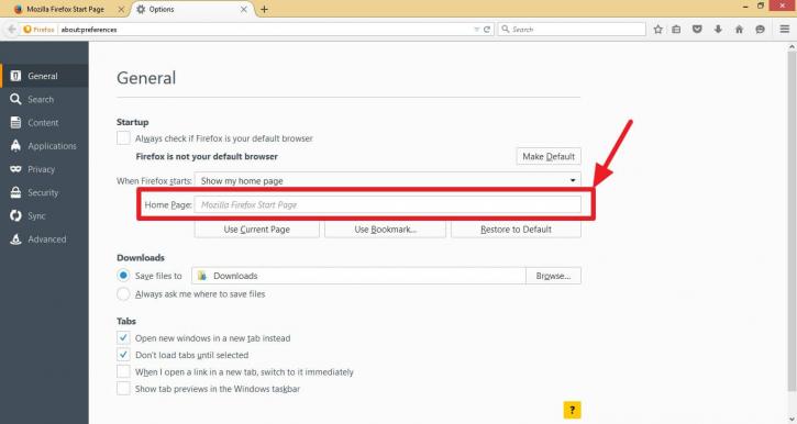 Image for Make Homepage on Firefox with ID of: 3418950