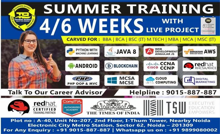Image for Training Basket | Best Summer training institute in Noida/Delhi. with ID of: 3447565