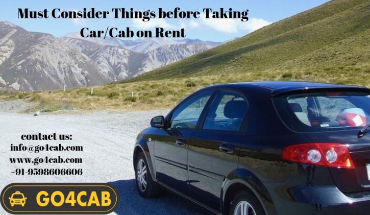 Image for Must Consider Things before Taking Car/Cab on Rent with ID of: 3451101