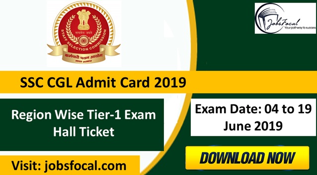 Image for SSC CGL Tier I Admit Card 2019 –20 Region Wise Tier-1 Exam Hall Ticket with ID of: 3465918
