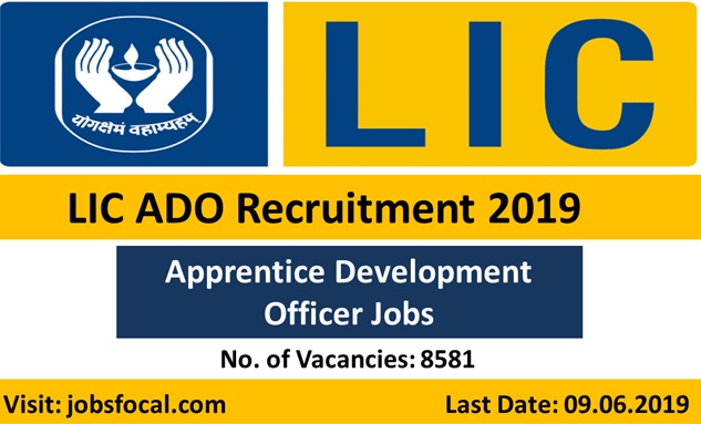 Image for LIC ADO Recruitment 2019 -20 8581 Apprentice Development Officer Jobs with ID of: 3473803