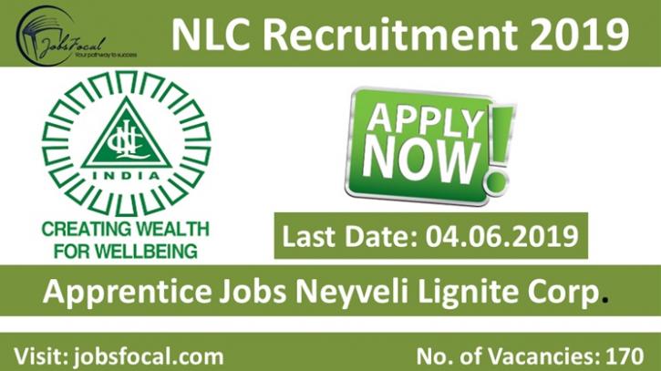 Image for NLC Recruitment 2019 –20 (170) Apprentice Jobs Neyveli Lignite Corp. with ID of: 3474907